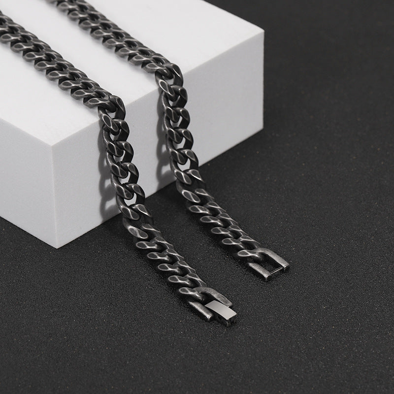 Minimalist Titanium Steel Bracelet | Geometric | 8mm & 10mm | Unisex | 4 Sizes