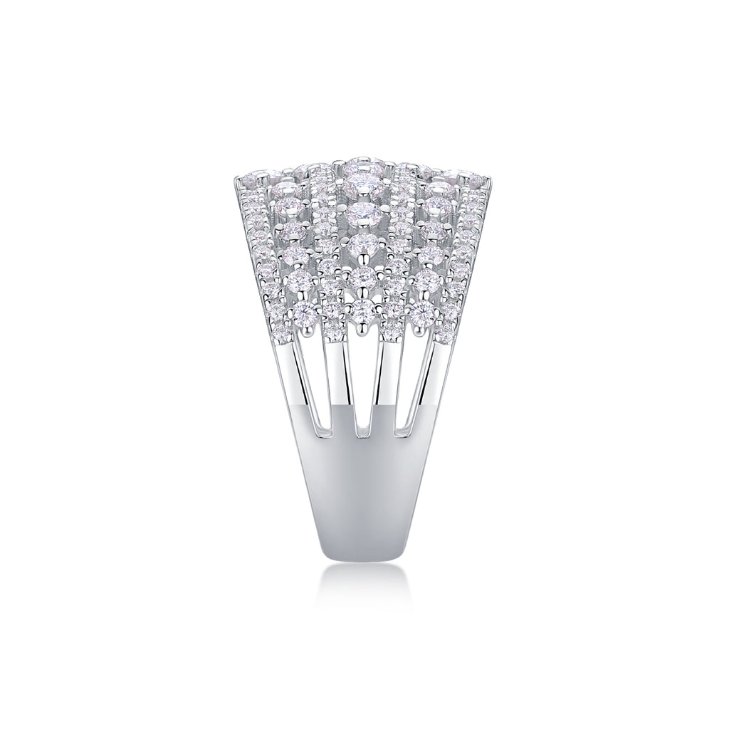 Diamond Queen - Luxuriously FashionableSilver Ring