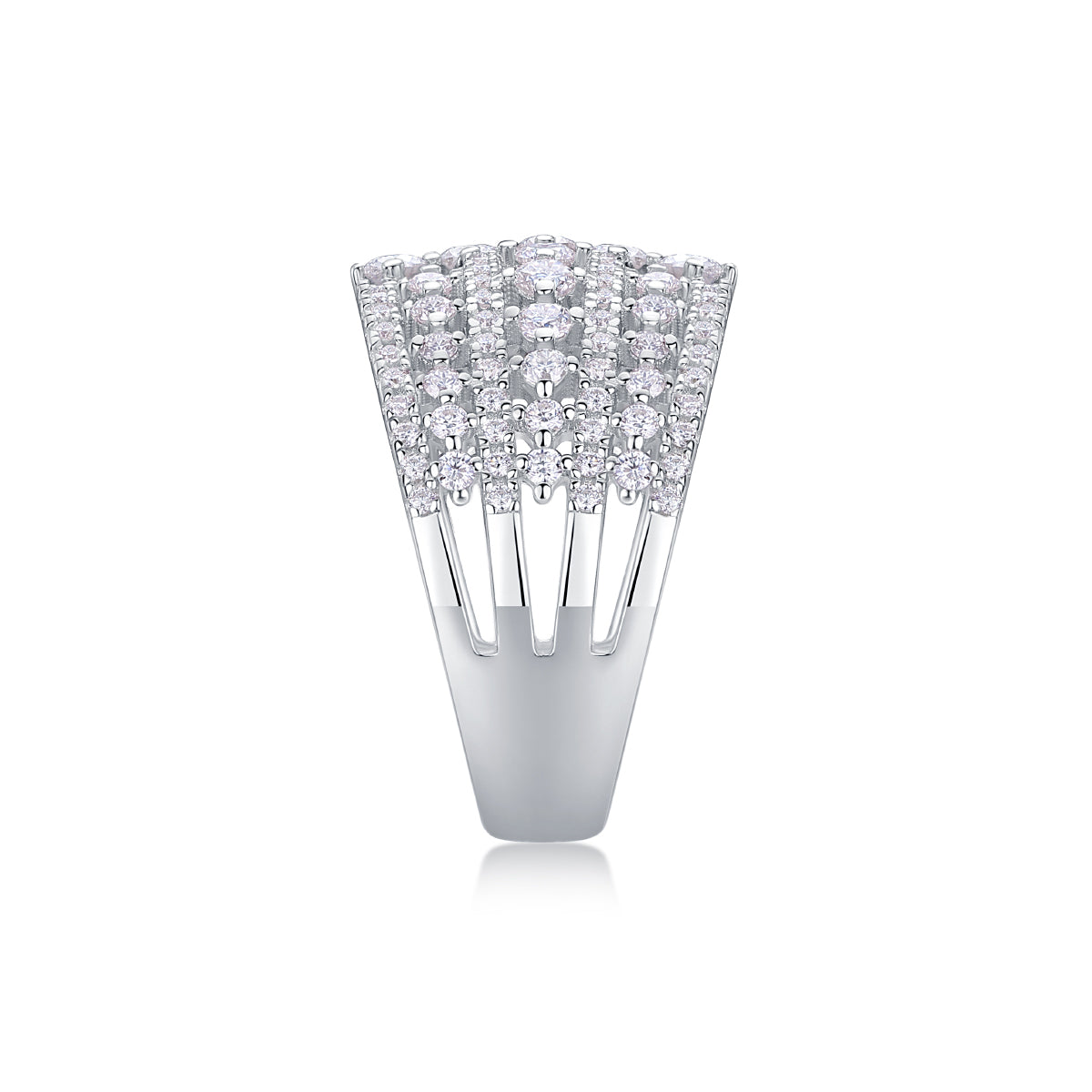 Diamond Queen - Luxuriously FashionableSilver Ring