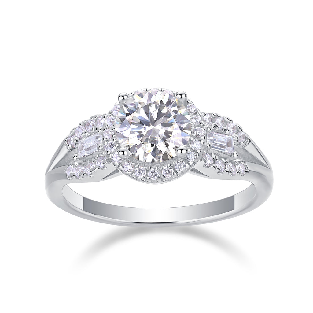 Luxury Fashion Large Diamond Wedding Ring