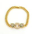 Leopard Print Luxury Bracelet | Electroplated Copper | Gold & Silver | All-Match