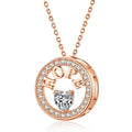Emma Manor Necklace For Women,18k Gold Plated,Diamond Hope Pendant Necklace