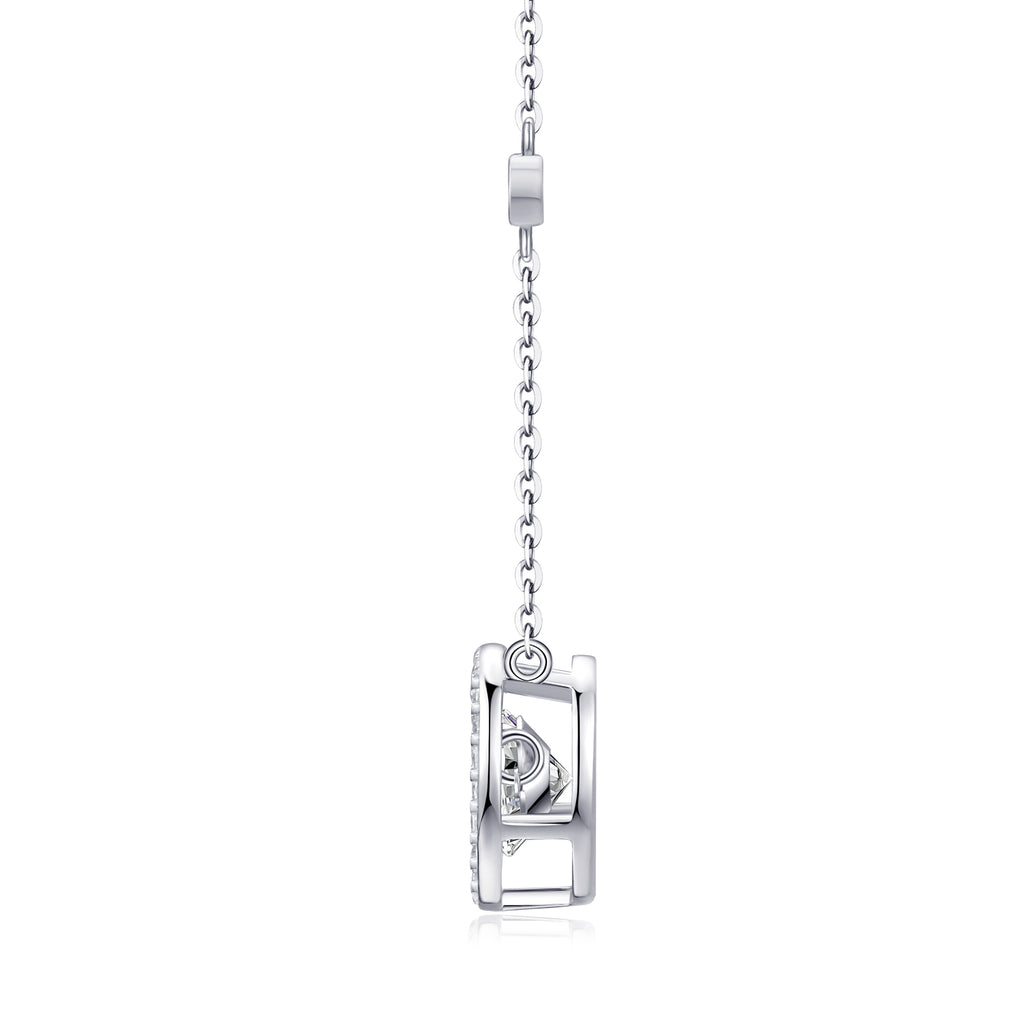 Mobius - A Fashionable And Luxurious Diamond Jewelry, With 1-carat Moissanite Pendant