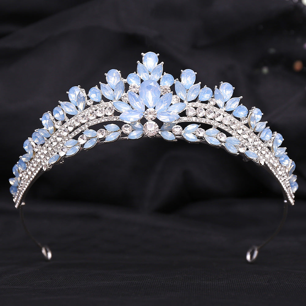 Crystal & Protein Stone Bridal Crown | Silver & KC Gold | Multiple Styles | Wedding Headdress