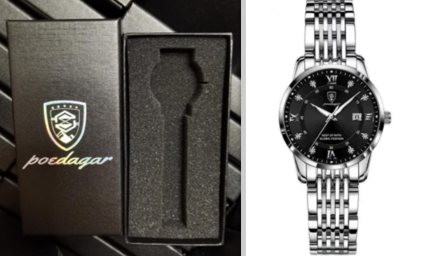 Sapphire Crystal Men's Watch | Seiko Movement | Luminous Calendar | 50M