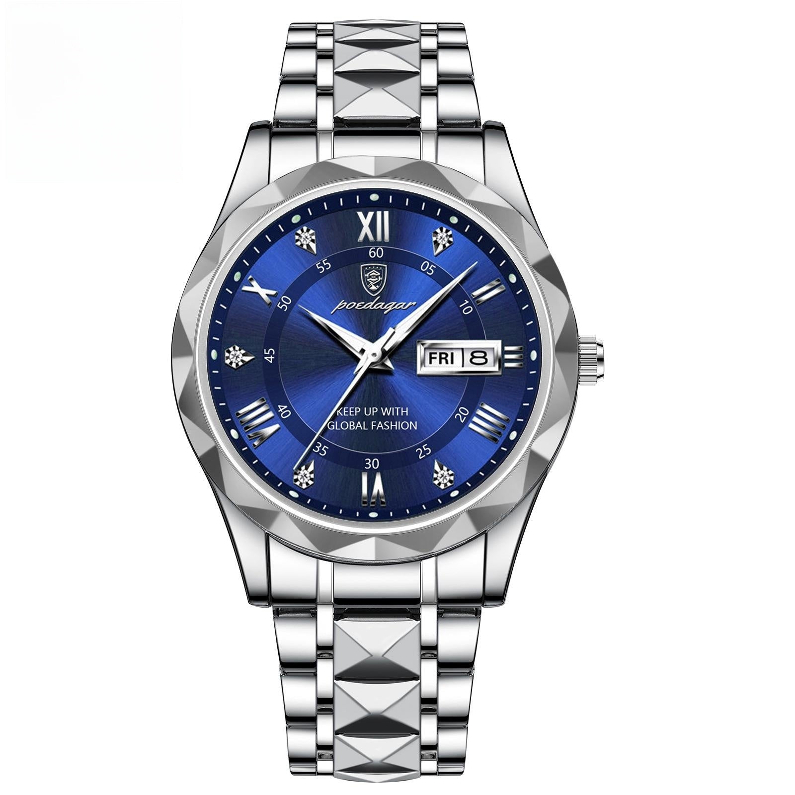 Men's Double Calendar Luminous Business Watch | Ultra-Slim 7mm | 9 Styles