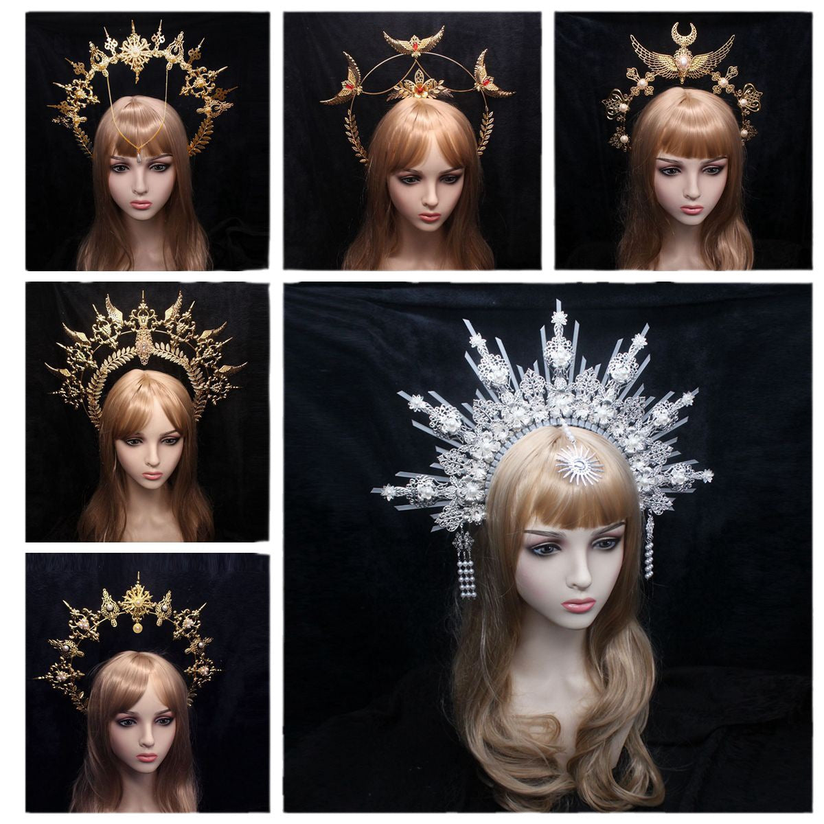 DIY Handmade Crown Kit | Lolita & Anime Crown | K9 Metal | Gold & Silver | 11 Styles