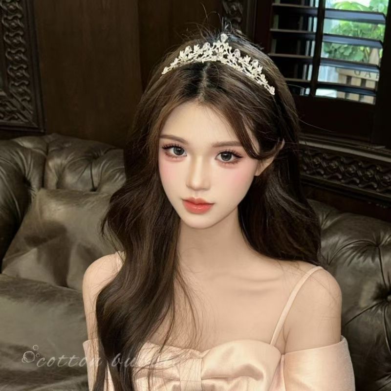 Rhinestone Bridal Crown Headband | Floral Goddess & Princess Styles | 4 Options | Korean Bridal