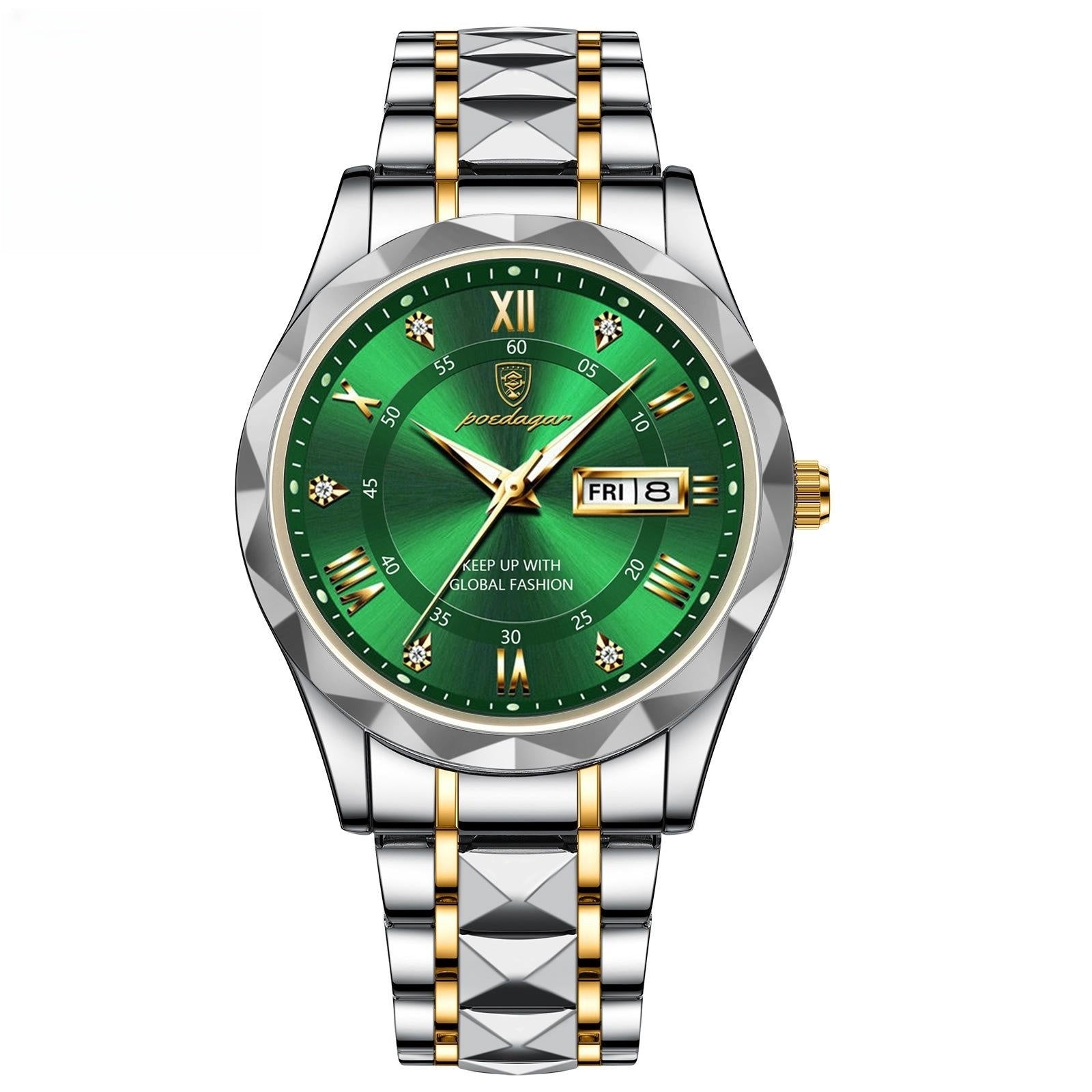 Men's Double Calendar Luminous Business Watch | Ultra-Slim 7mm | 9 Styles