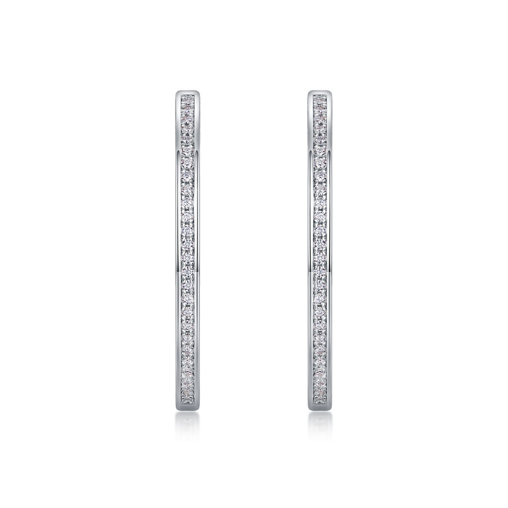 Born Female Master-Luxury Fashion Diamond Earrings Stud Inlaid With Mosan Diamond