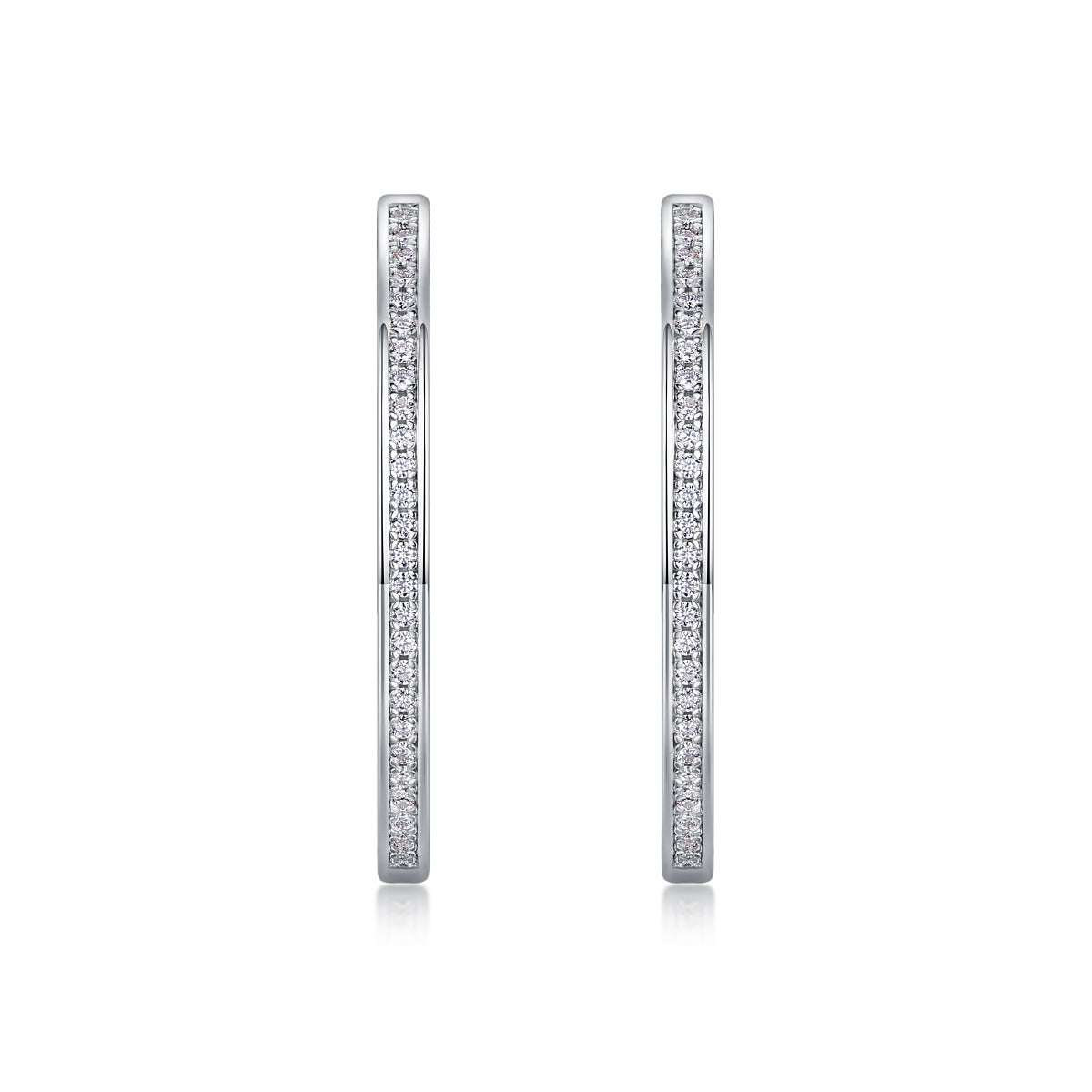 Born Female Master-Luxury Fashion Diamond Earrings Stud Inlaid With Mosan Diamond