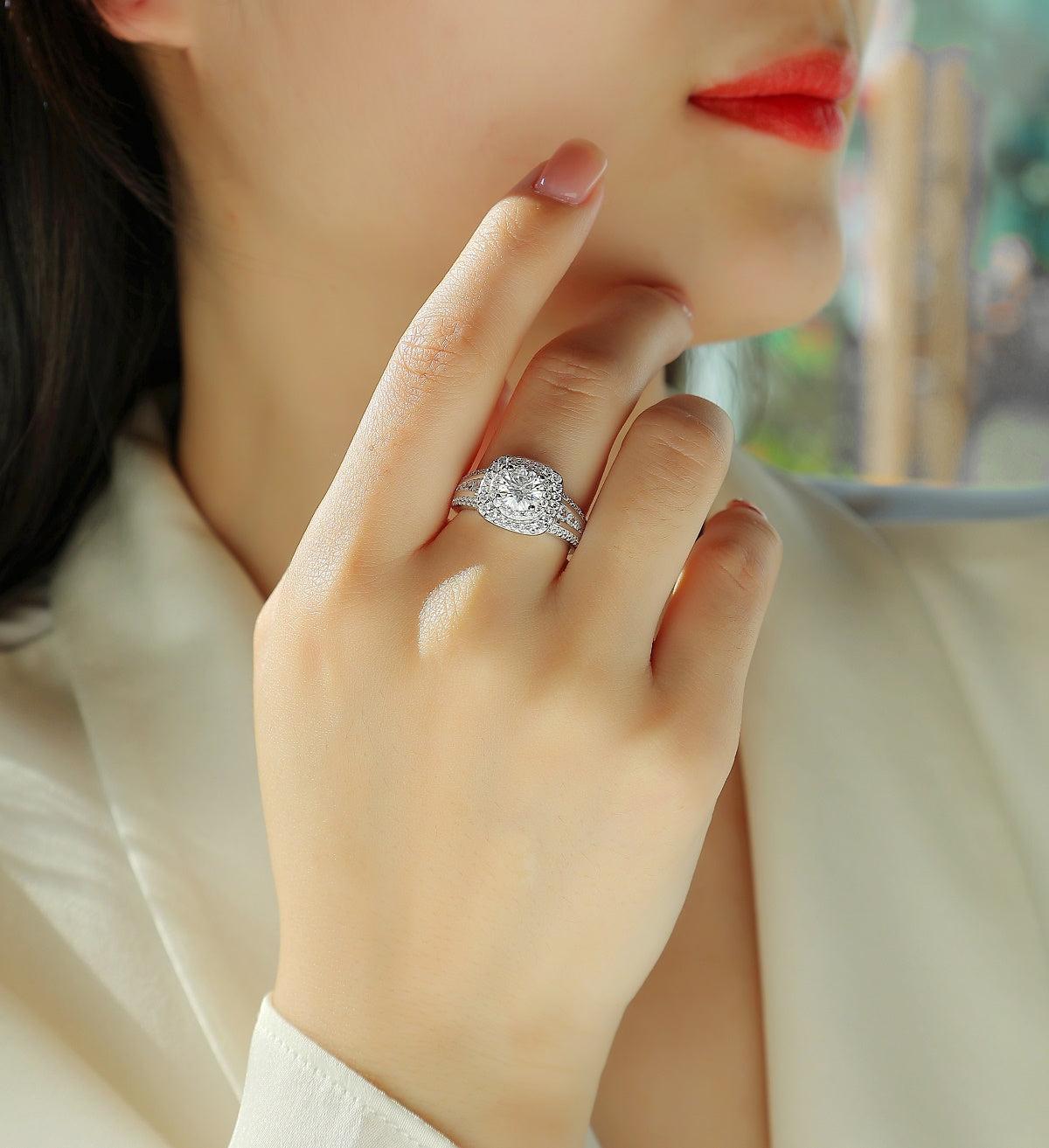 Starry Sky Crown - A Fashionable Jewelry Ring with 1-carat Moissan Diamond