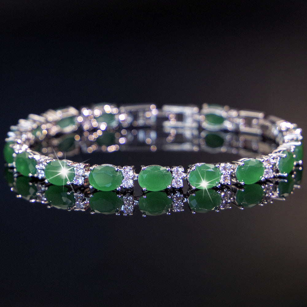 Summer Crystal Colored Zircon Bracelet | 21 Styles | Seasonal Sparkle