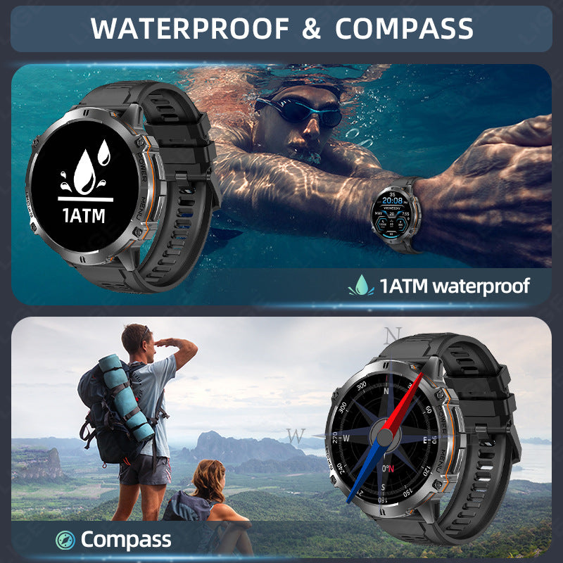 X3 Men's Smartwatch | Bluetooth Calling | Heart Rate & Health Monitoring | Waterproof | 3 Styles