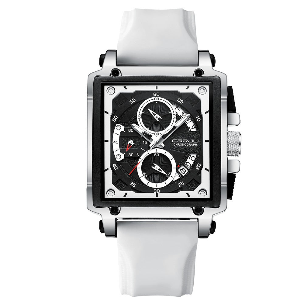 Men's Simple Business Calendar Watch | Mineral Glass | 30M Waterproof | Rose Gold Accents | 5 Colors